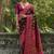 Sangria Black Woven Design Zari Pashmina Saree