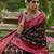 Sangria Black Woven Design Zari Pashmina Saree
