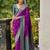Ethnic Motifs Woven Design Zari Saree