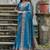 Cerulean Firozi Woven Design Linen Silk Zari Butti Weaves Saree