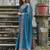 Cerulean Firozi Woven Design Linen Silk Zari Butti Weaves Saree