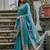 Sky Rama Woven Design Linen Silk Zari Butti Weaves Saree