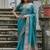Sky Rama Woven Design Linen Silk Zari Butti Weaves Saree