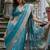 Sky Rama Woven Design Linen Silk Zari Butti Weaves Saree