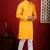 Yellow embroidered kurta payjama