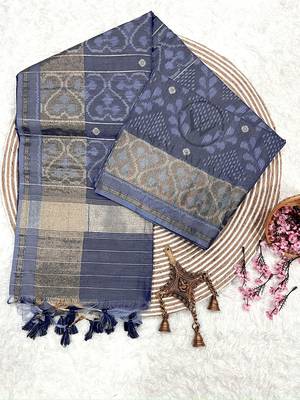 Woven Design Zari Ikat Saree 1