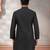 Grey woven fancy kurta payjama for men