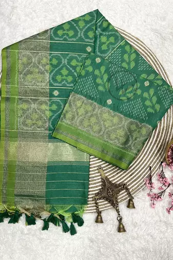 Woven Design Zari Ikat Saree