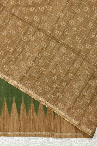 Printed Tussar Saree
