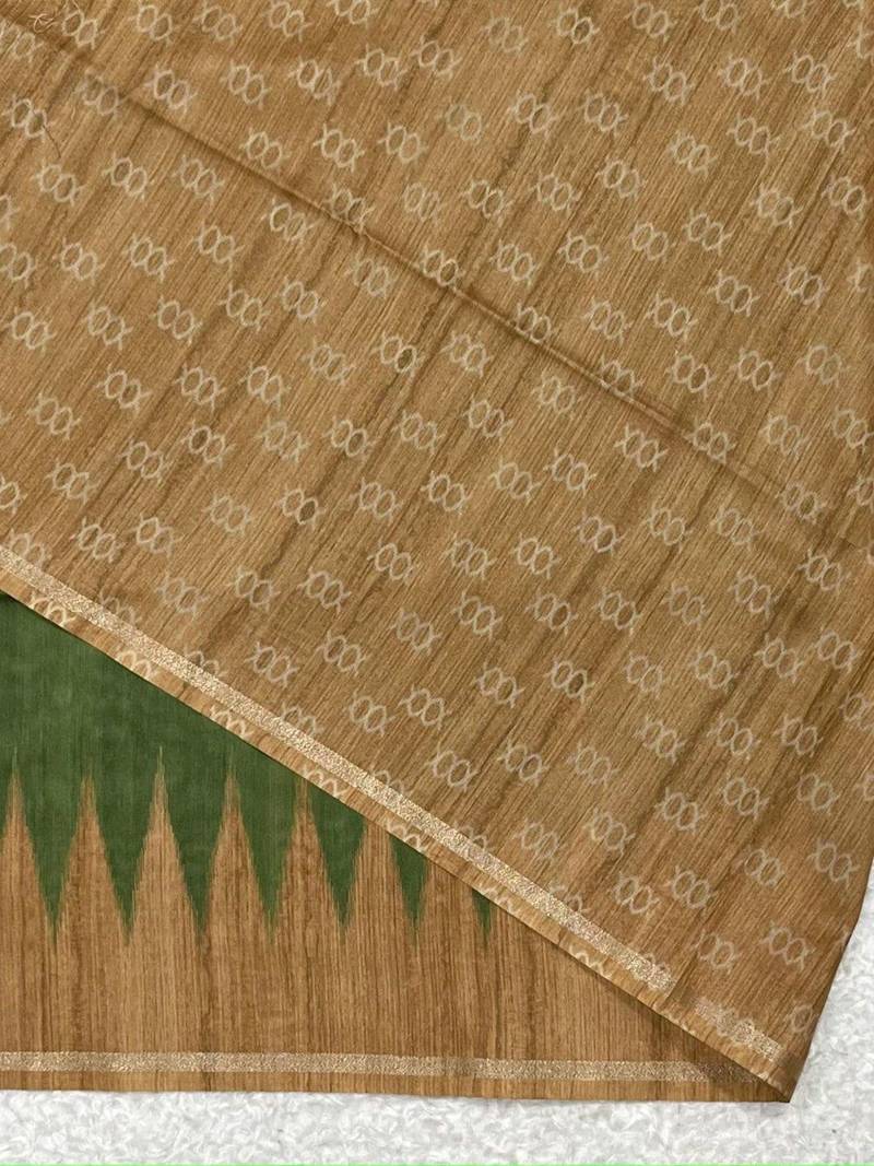 Printed Tussar Saree