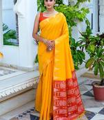 Ethnic Motifs Phulkari Tussar Saree
