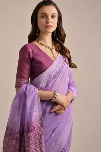 Woven Design Pure Cotton Saree