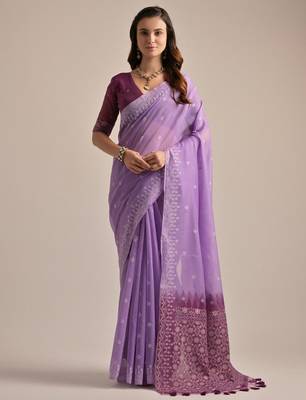 Woven Design Pure Cotton Saree 2