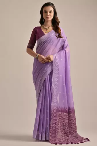 Woven Design Pure Cotton Saree