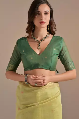 Woven Design Zari Pure Cotton Muga Saree