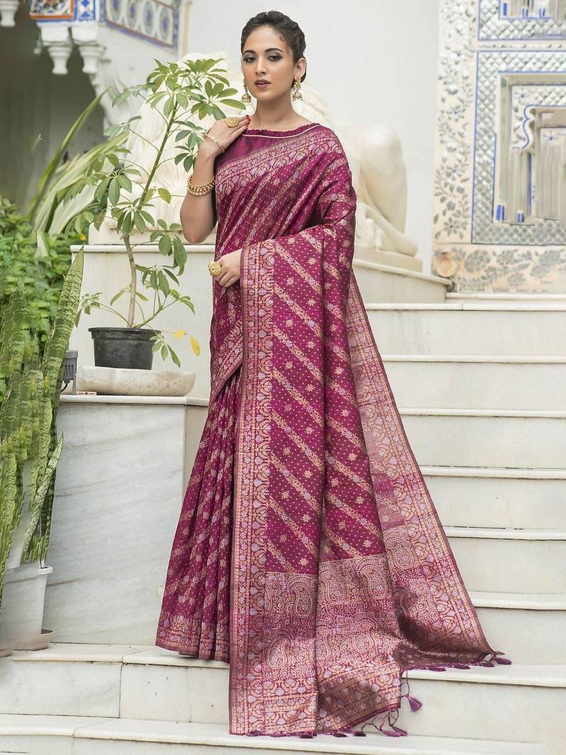 Woven Design Zari Banarasi Saree