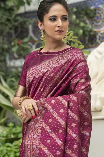 Woven Design Zari Banarasi Saree