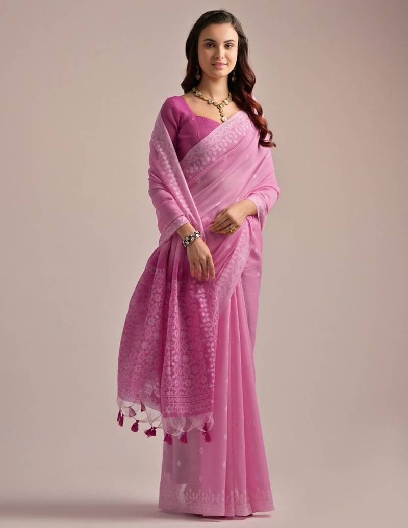 Woven Design Zari Pure Cotton Muga Saree