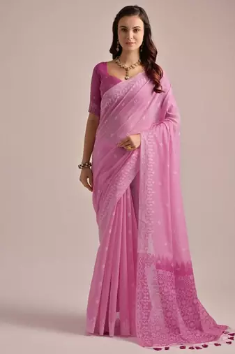 Woven Design Zari Pure Cotton Muga Saree