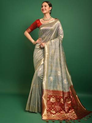Woven Design Zari Patola Saree 1