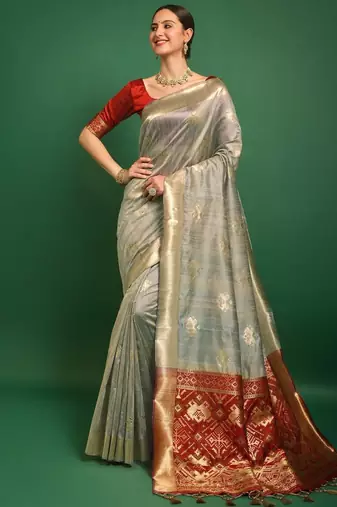 Woven Design Zari Patola Saree