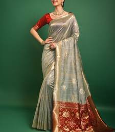 Woven Design Zari Patola Saree