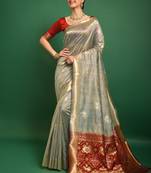 Woven Design Zari Patola Saree