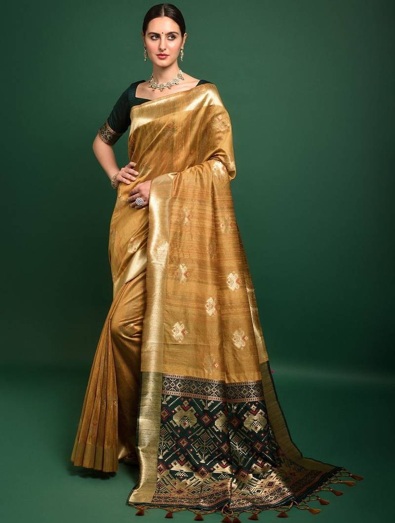 Woven Design Zari Patola Saree