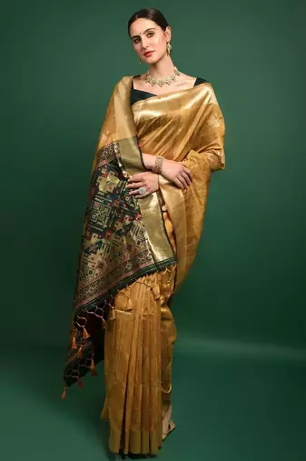 Woven Design Zari Patola Saree