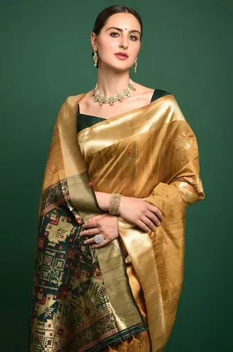 Woven Design Zari Patola Saree