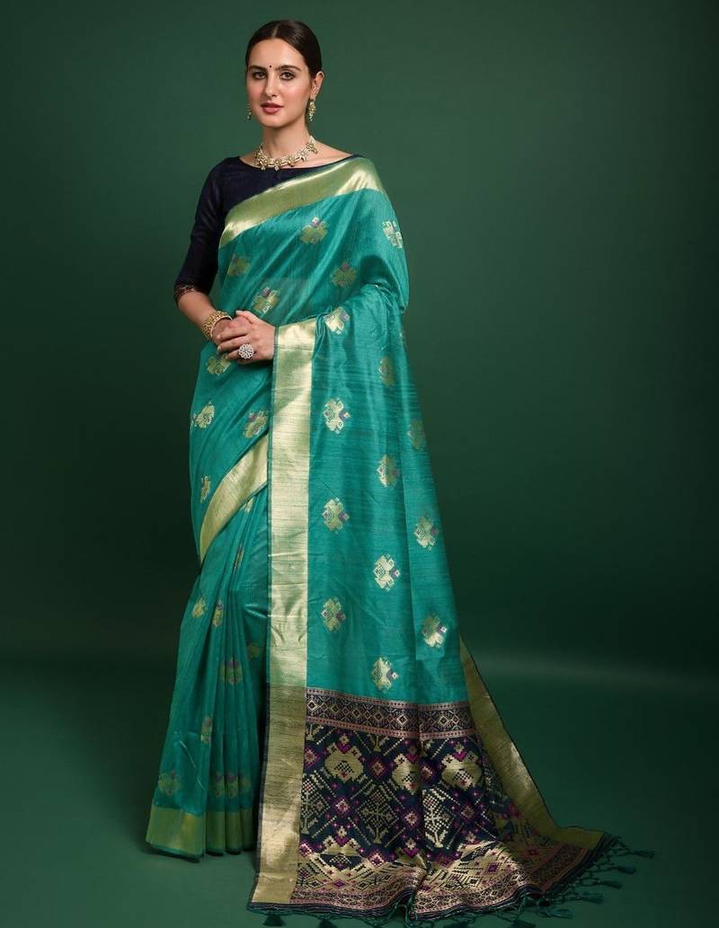 Woven Design Zari Patola Saree