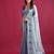 Woven Design Schiffli Pure Cotton Chanderi Saree
