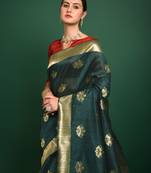 Ethnic Motifs Zari Woven Patola Saree