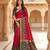 Pink soft silk blend pochampalli saree with zari weaving meenakari design