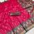 Pink soft silk blend pochampalli saree with zari weaving meenakari design