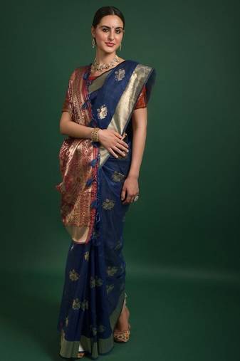 Woven Design Zari Patola Saree