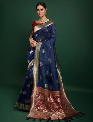 Woven Design Zari Patola Saree 2