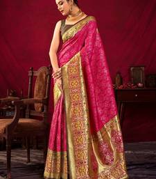 Ethnic Motifs Woven Design Zari Paithani Saree