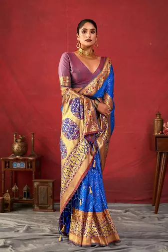 Woven Design Zari Paithani Saree