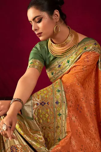 Woven Design Zari Paithani Saree