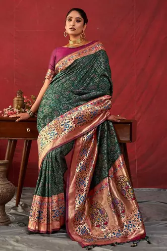 Woven Design Zari Paithani Saree