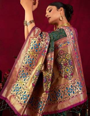 Woven Design Zari Paithani Saree 3