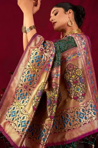 Woven Design Zari Paithani Saree
