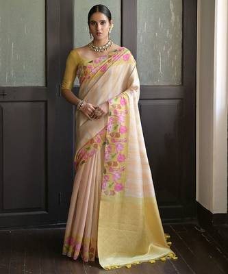 Ethnic Motifs Woven Design Banarasi Saree 1