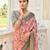 Floral Printed Zari Woven Design Tussar Saree