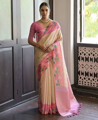 Ethnic Motifs Woven Design Banarasi Saree 1