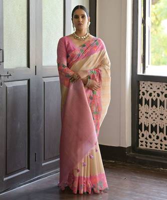 Ethnic Motifs Woven Design Banarasi Saree 2