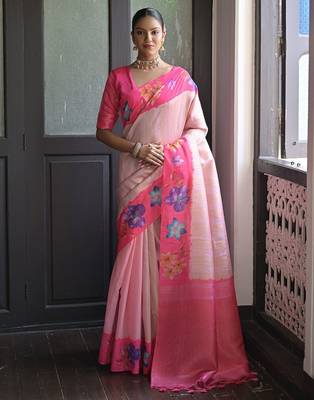 Leheriya Printed Banarasi Saree 1