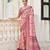 Floral Printed Woven Design Zari Tussar Saree