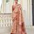 Floral Printed Woven Design Zari Tussar Saree